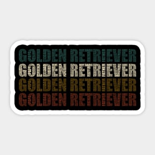 Golden Retriever Dad - Funny Dog Lovers Gift For Papa Sticker